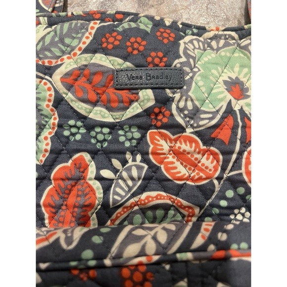 Vera Bradley Quilted Shoulder Bag Purse Tote 11 x 15 Retired Nomadic Floral - Picture 2 of 5